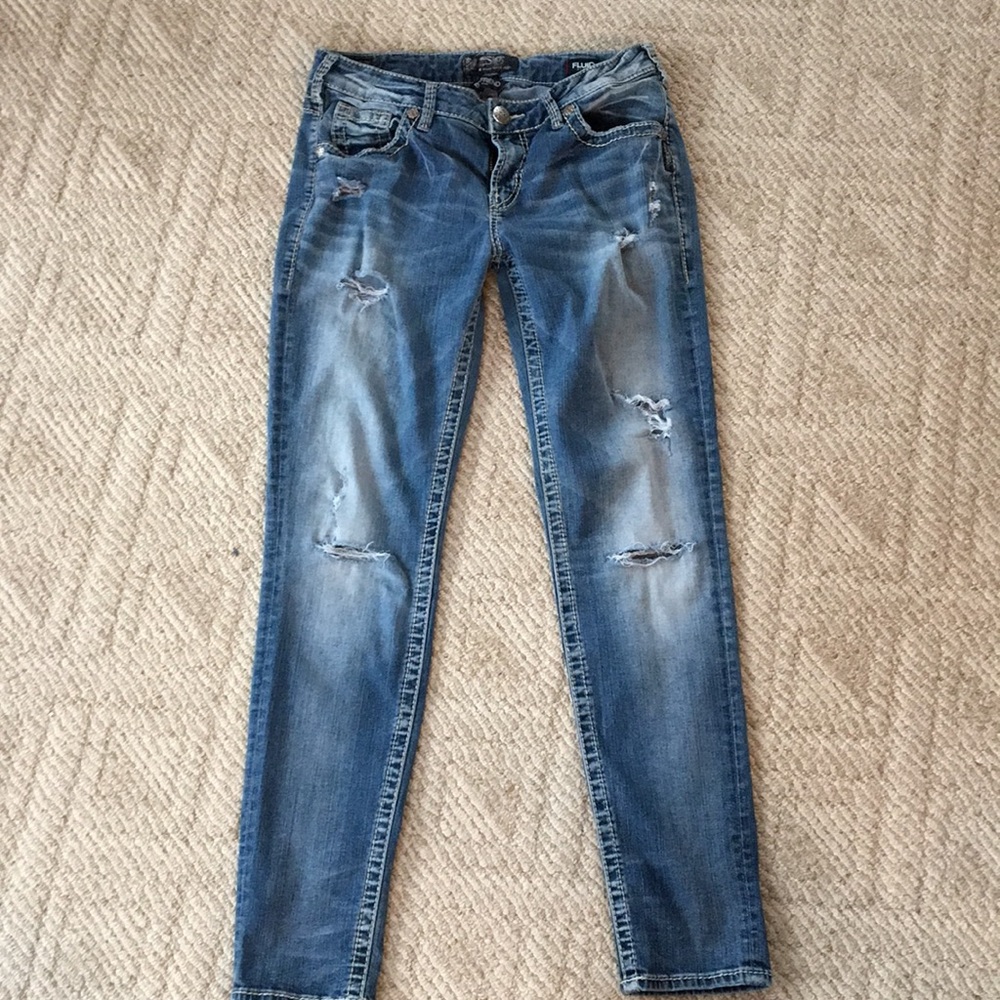 Silver jeans